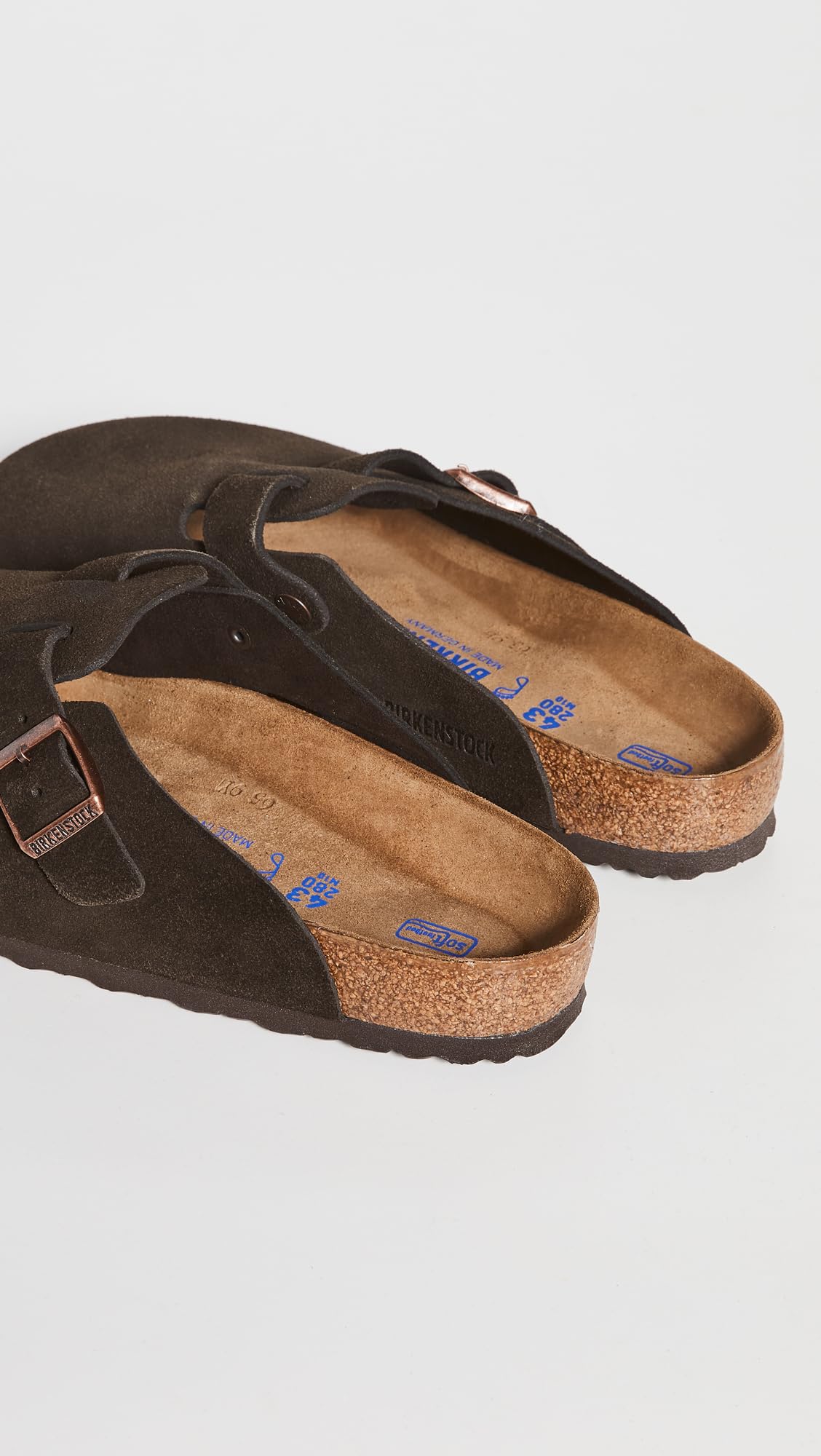 Birkenstock BOSTON SOFT FOOTBED SUEDE BLACK