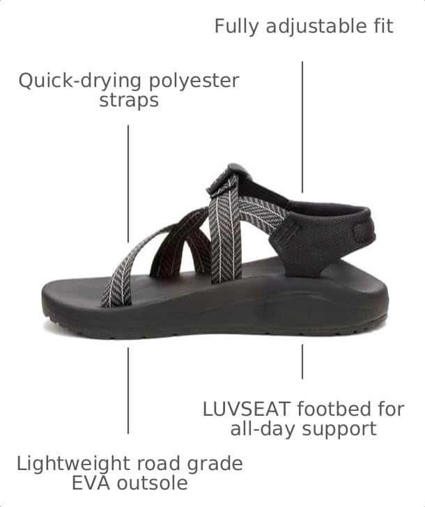 Chaco Men's CushZ Frond Black – Frond Black