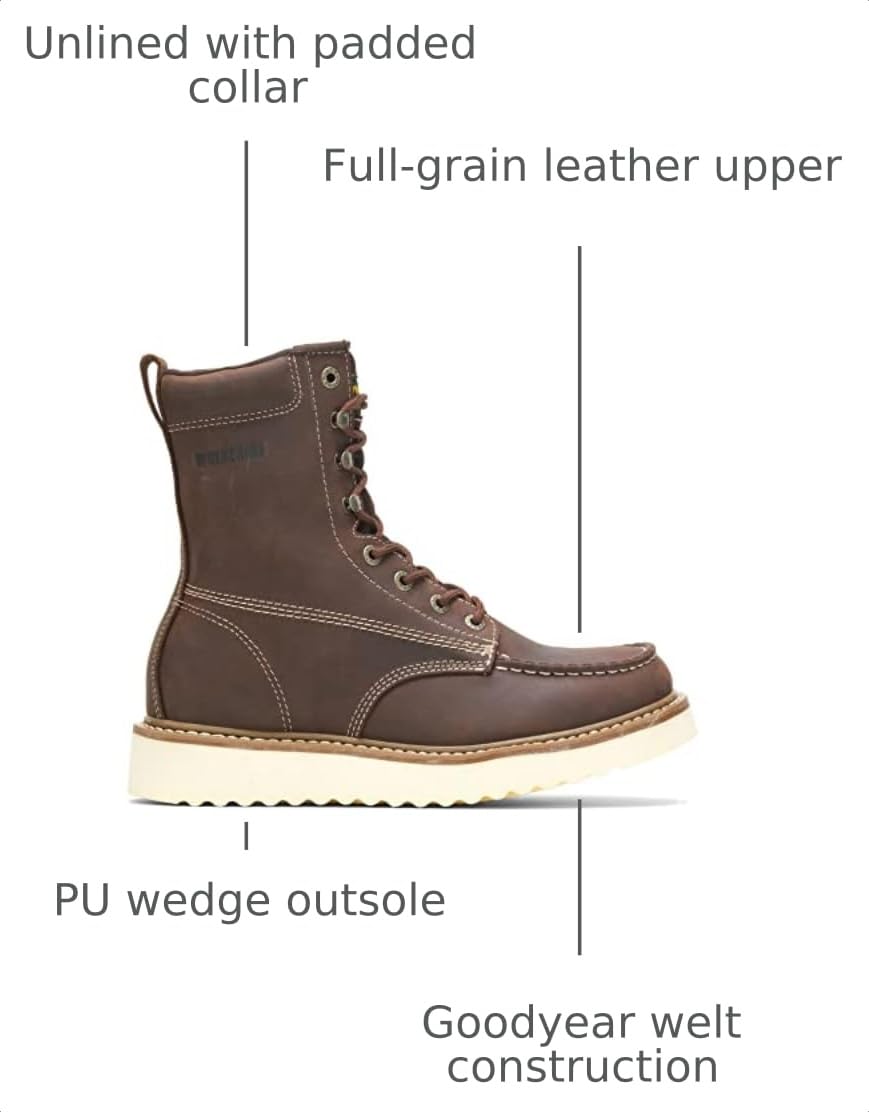 Wolverine Men's Loader 8-Inch Brown – BROWN
