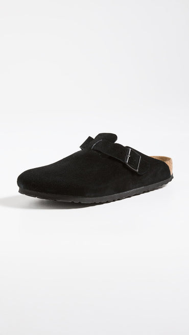 Birkenstock BOSTON SOFT FOOTBED SUEDE BLACK