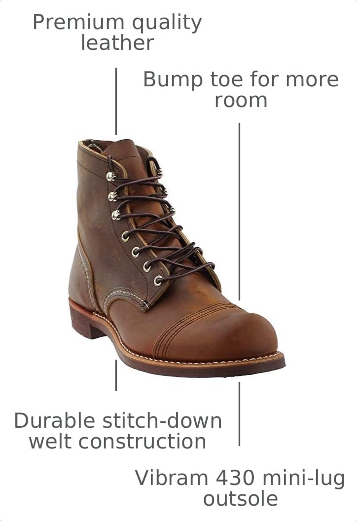 Red Wing Men's Iron Ranger Copper Rough & Tough – Copper Rough & Tough
