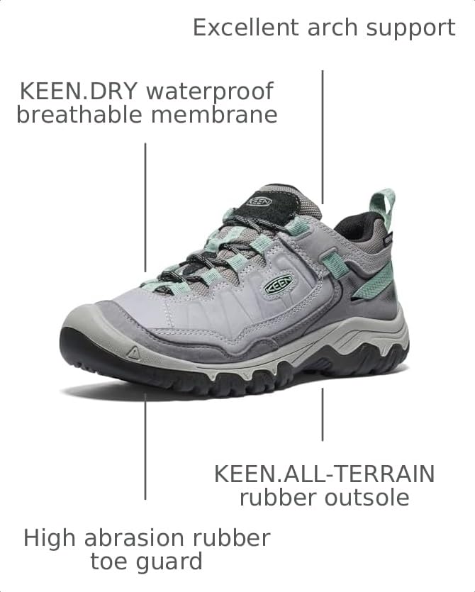 KEEN Women's Targhee IV WP Alloy/Granite Green – ALLOY/GRANITE GREEN