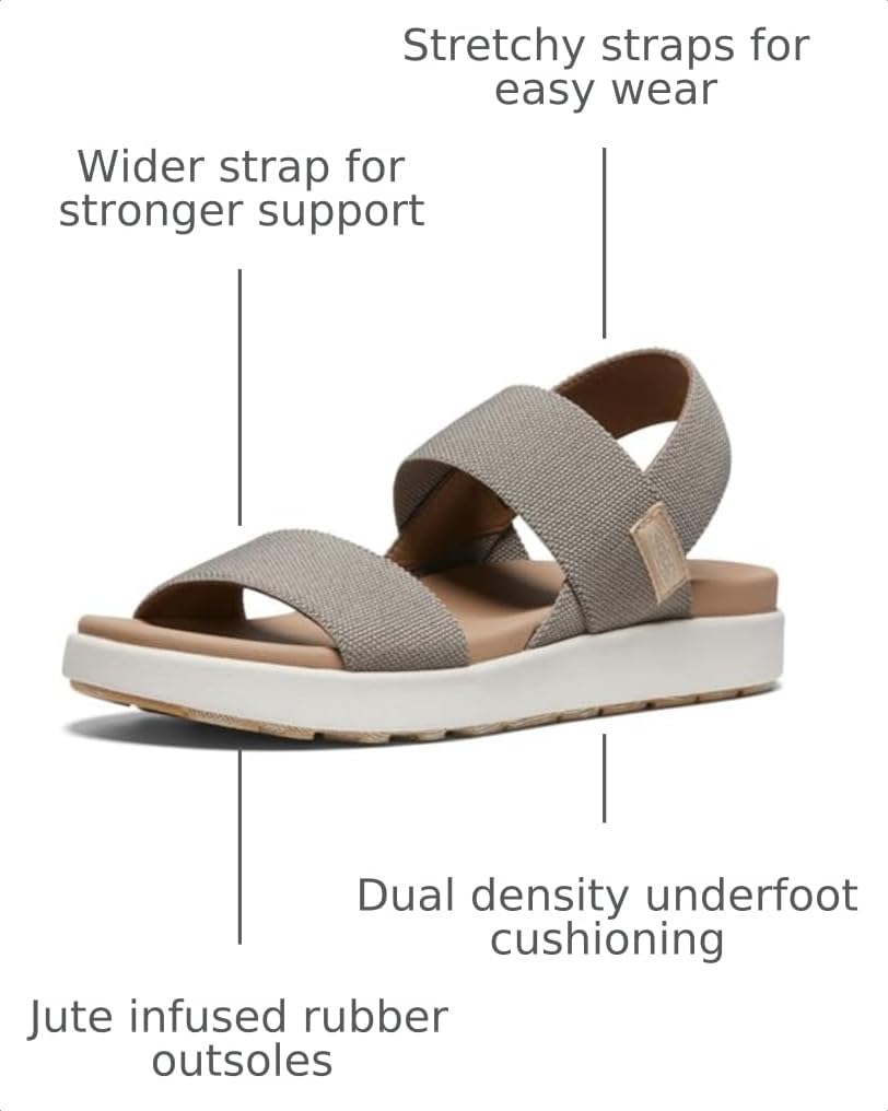KEEN Women's Elle Backstrap Brindle/Birch – BRINDLE/BIRCH