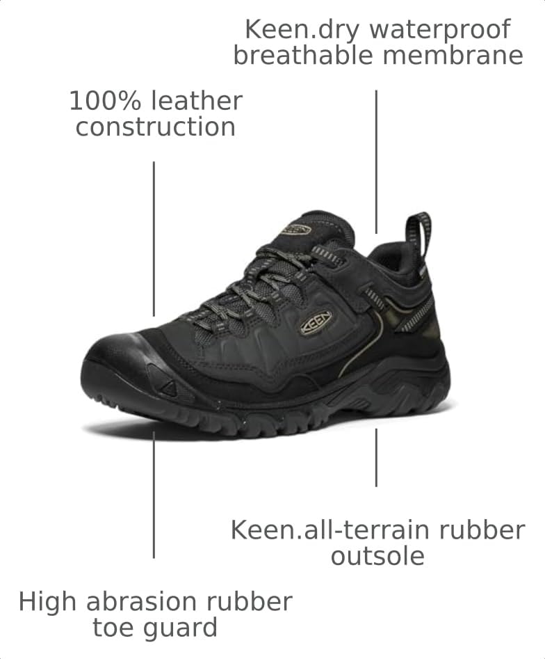 KEEN Men's Targhee IV WP Triple Black – TRIPLE BLACK