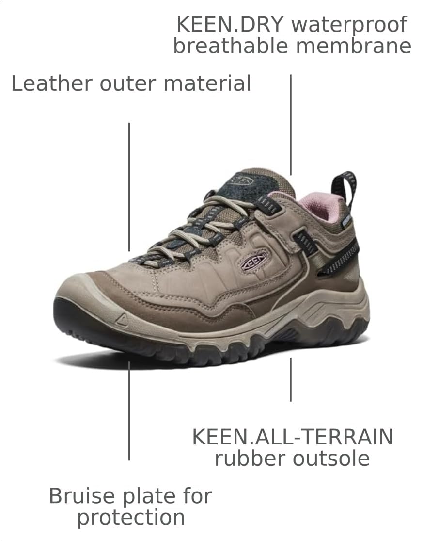 KEEN Women's Targhee IV WP Brindle/Nostalgia Rose – BRINDLE/NOSTALGIA ROSE