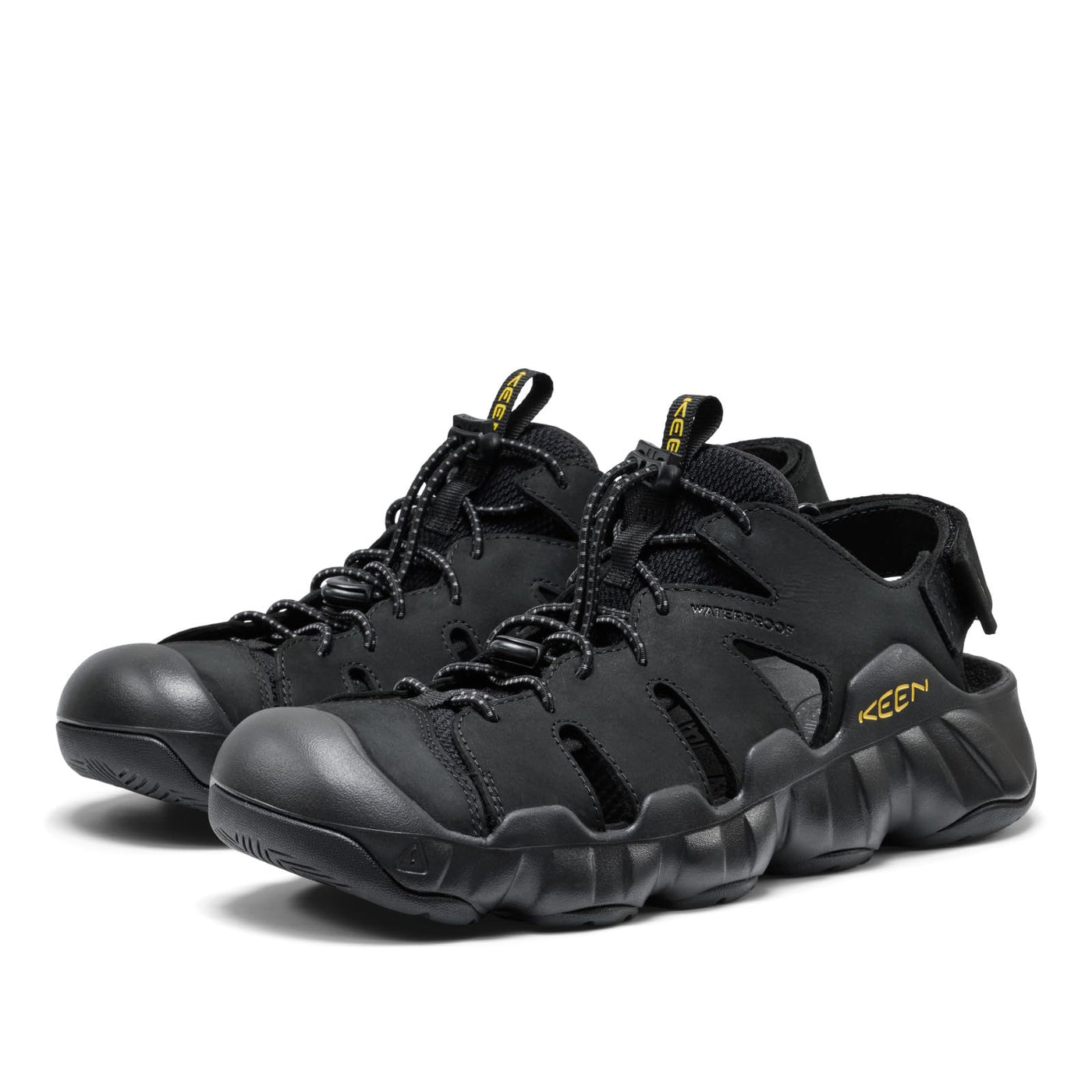 KEEN Men's Hyperport Fisherman Leather Black/KEEN Yellow – BLACK/KEEN YELLOW