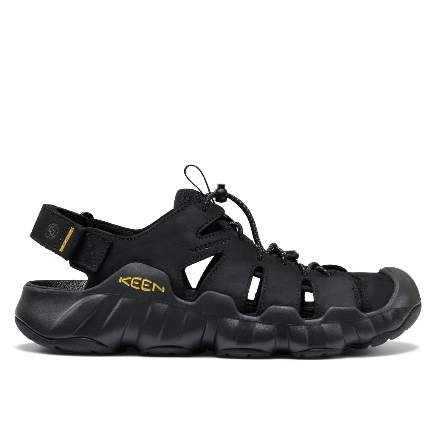 KEEN Men's Hyperport Fisherman Leather Black/KEEN Yellow