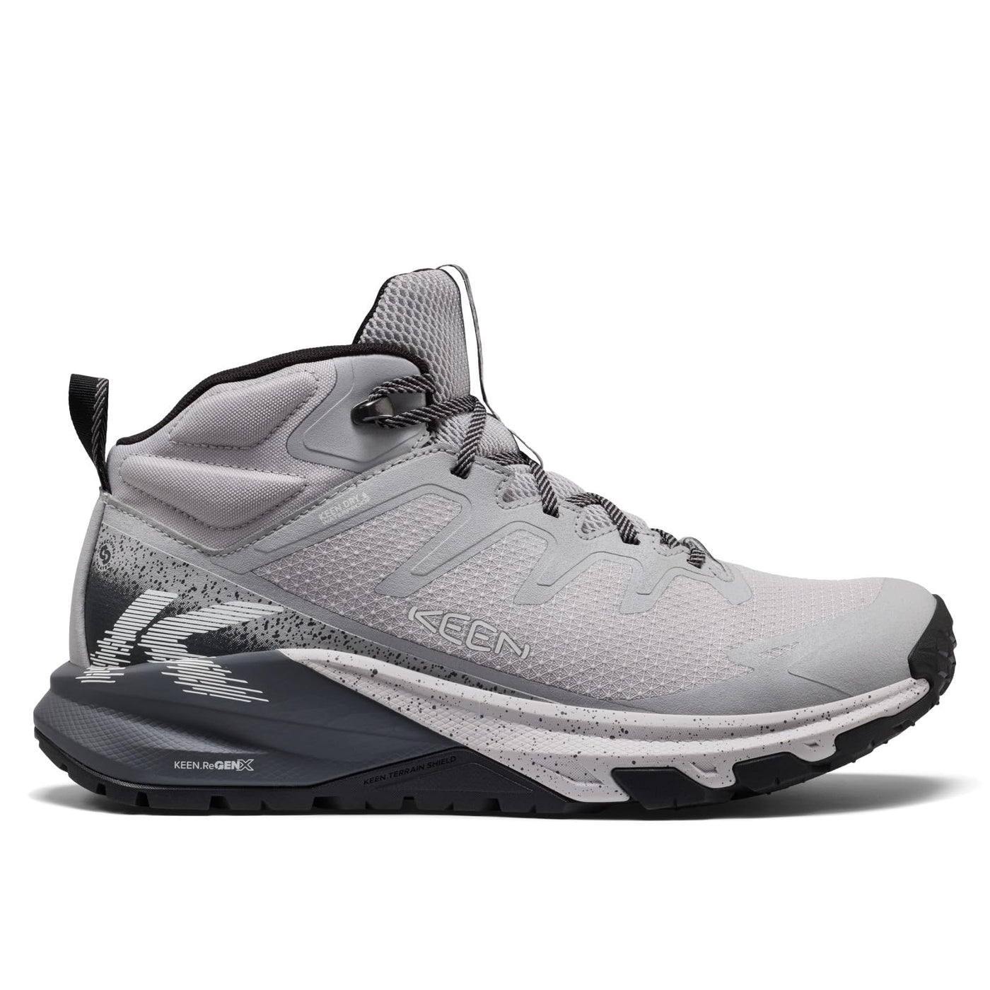 KEEN Men's Targhee Apex Mid WP Alloy/Black