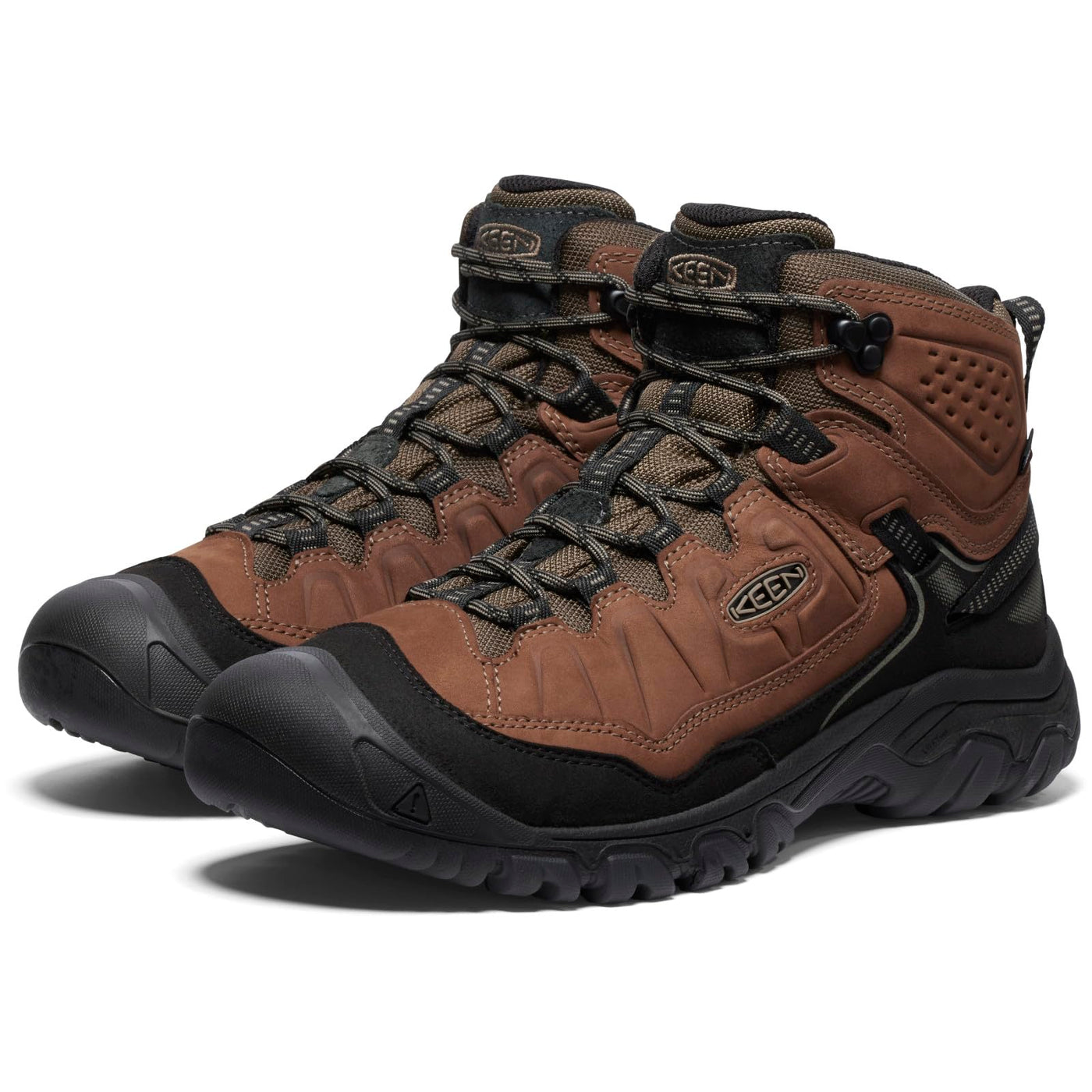 KEEN Men's Targhee IV Mid WP Bison/Black – BISON/BLACK