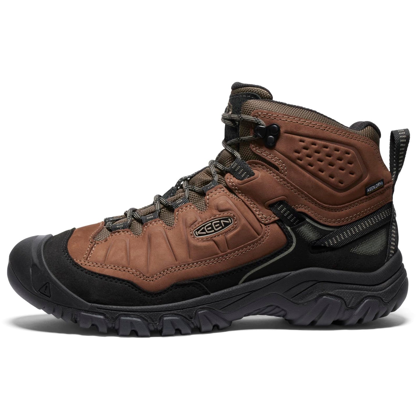 KEEN Men's Targhee IV Mid WP Bison/Black – BISON/BLACK