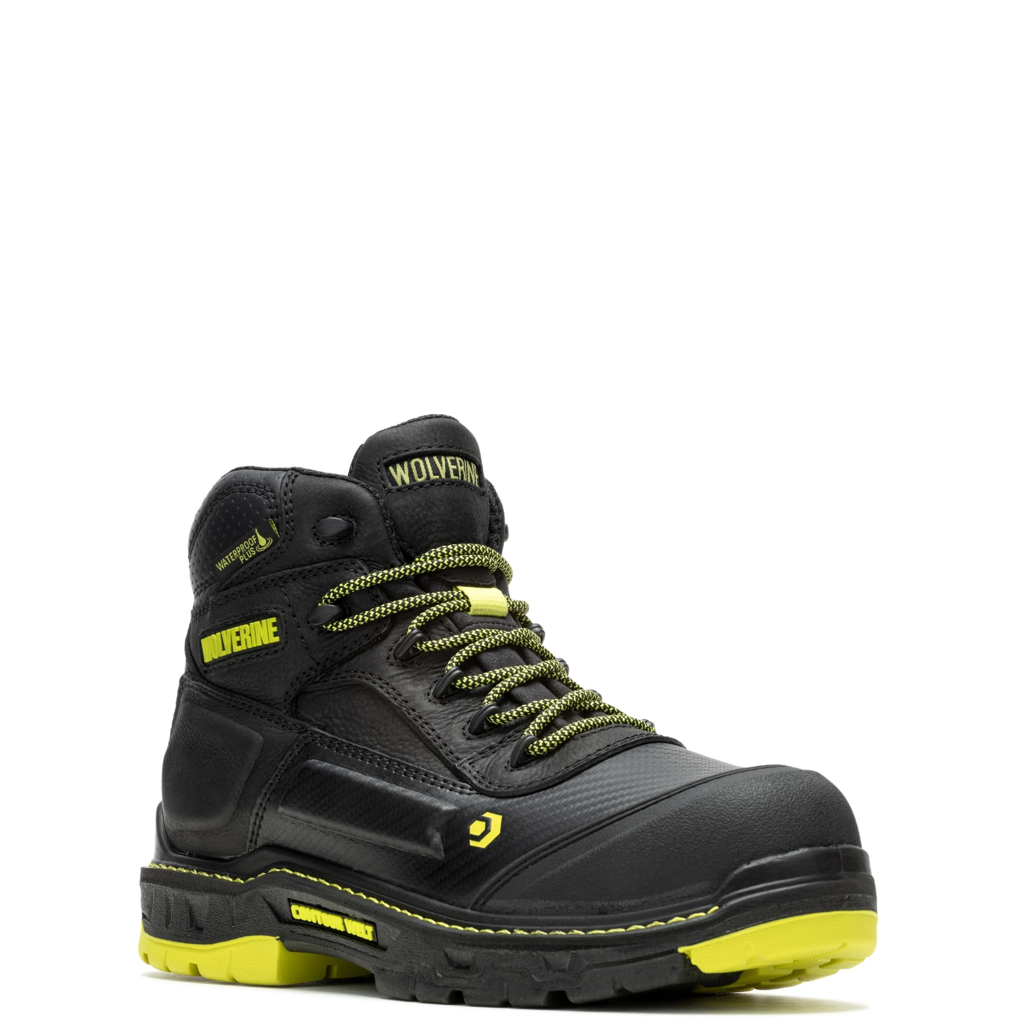 Wolverine Men's Overpass WP CM Mid Black/Lime