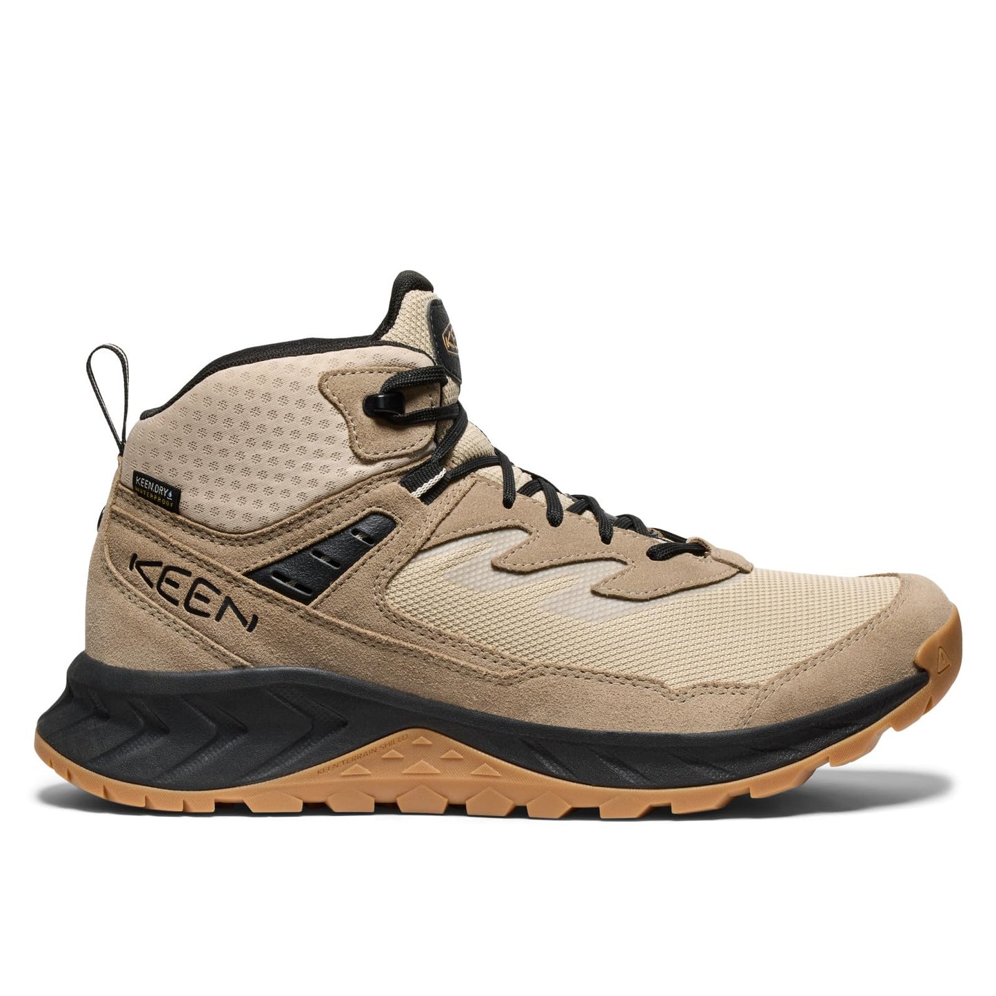 KEEN Men's Hightrail Mid WP Brindle/Oak Buff