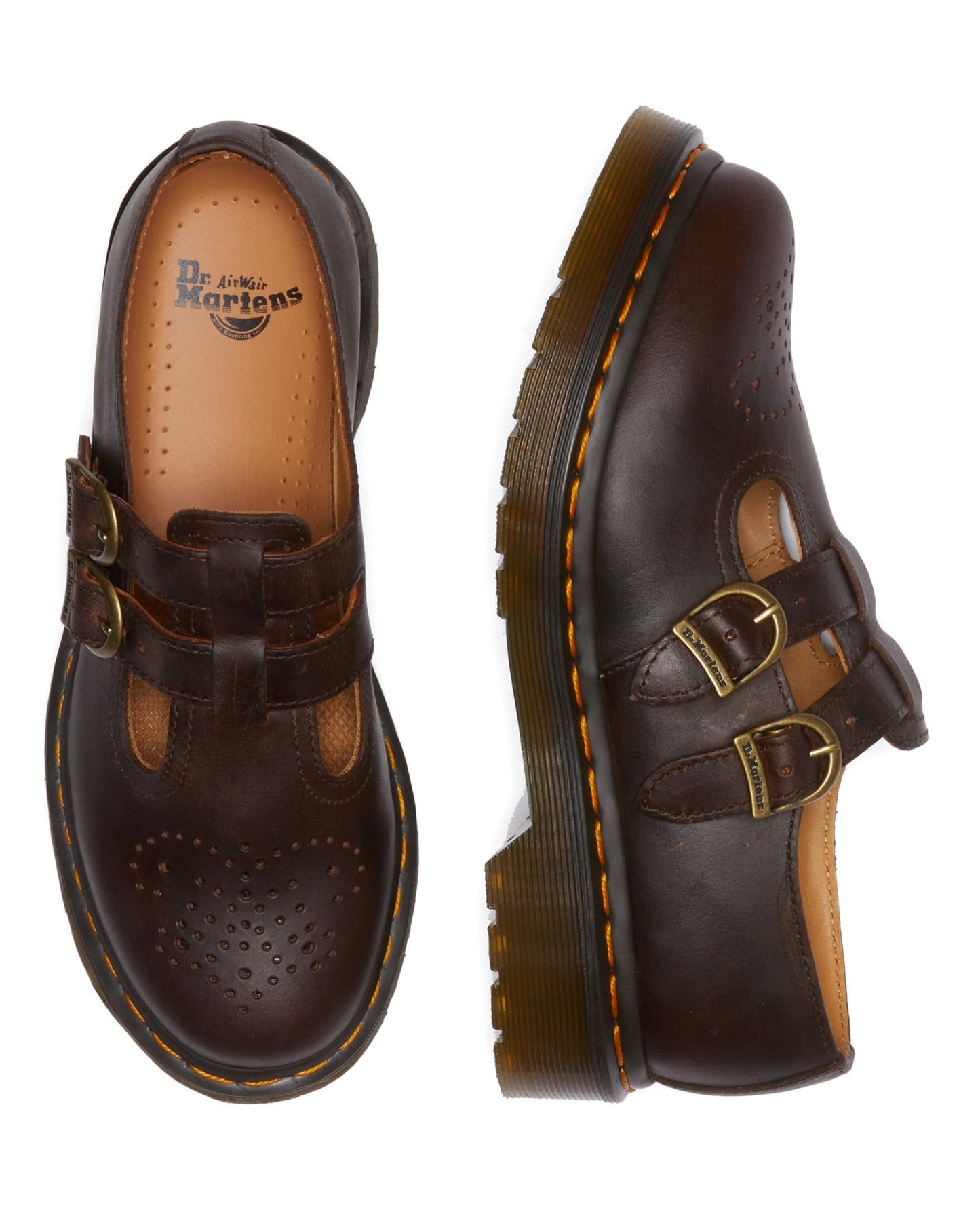 Dr. Martens Women's 8065 Mary Jane Dark Brown Crazy Horse – Dark Brown Crazy Horse