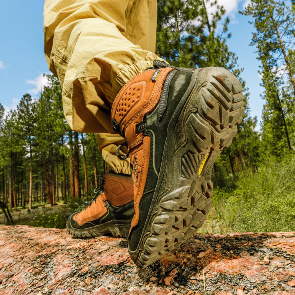 KEEN Men's Targhee IV Mid WP Bison/Black – BISON/BLACK