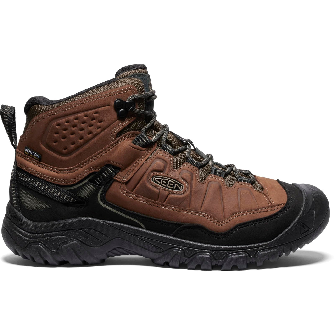KEEN Men's Targhee IV Mid WP Bison/Black – BISON/BLACK