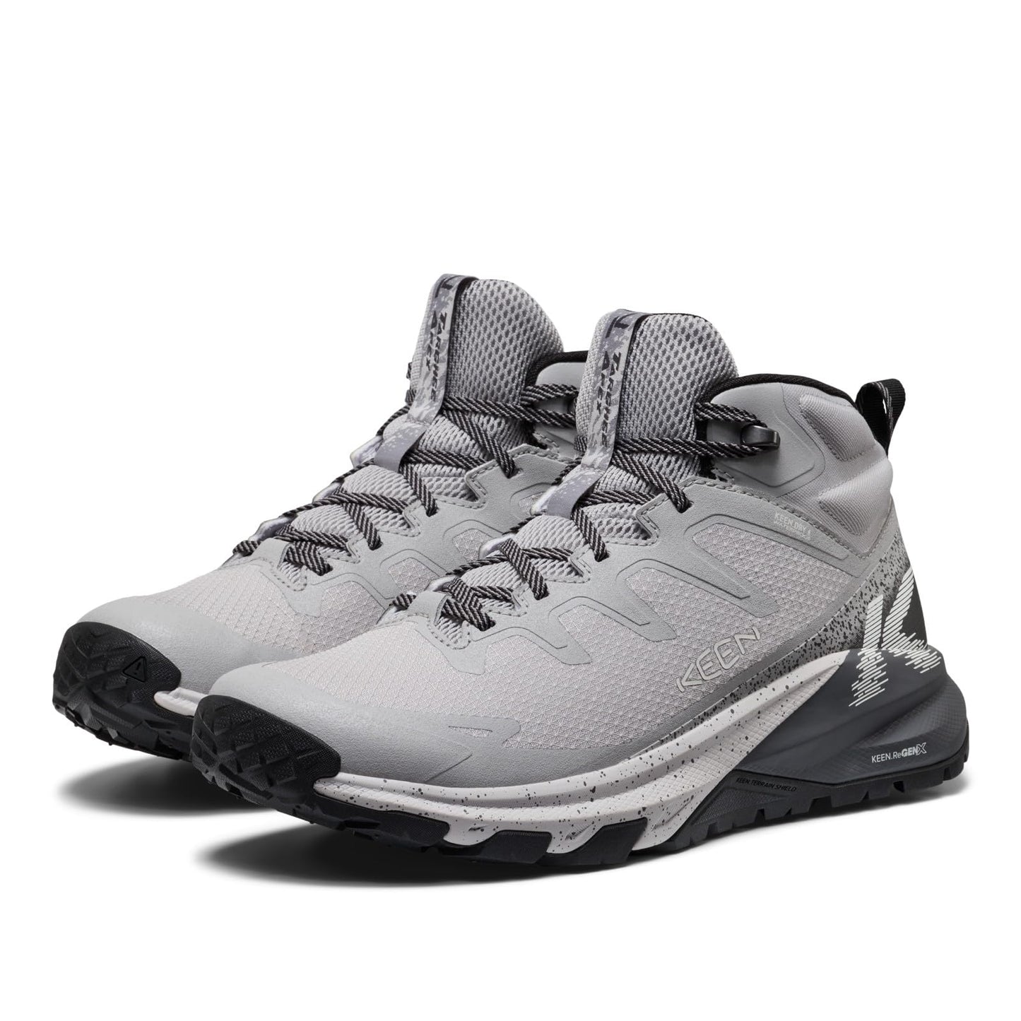 KEEN Men's Targhee Apex Mid WP Alloy/Black – ALLOY/BLACK