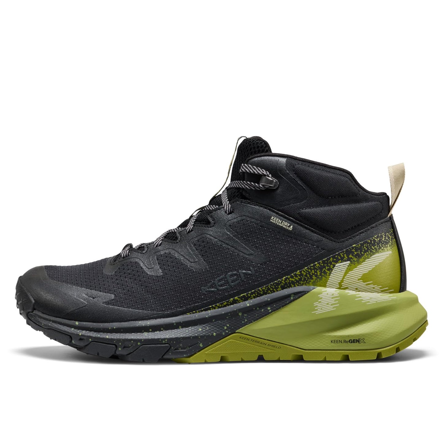 KEEN Men's Targhee Apex Mid WP Black/Golden Cypress – BLACK/GOLDEN CYPRESS