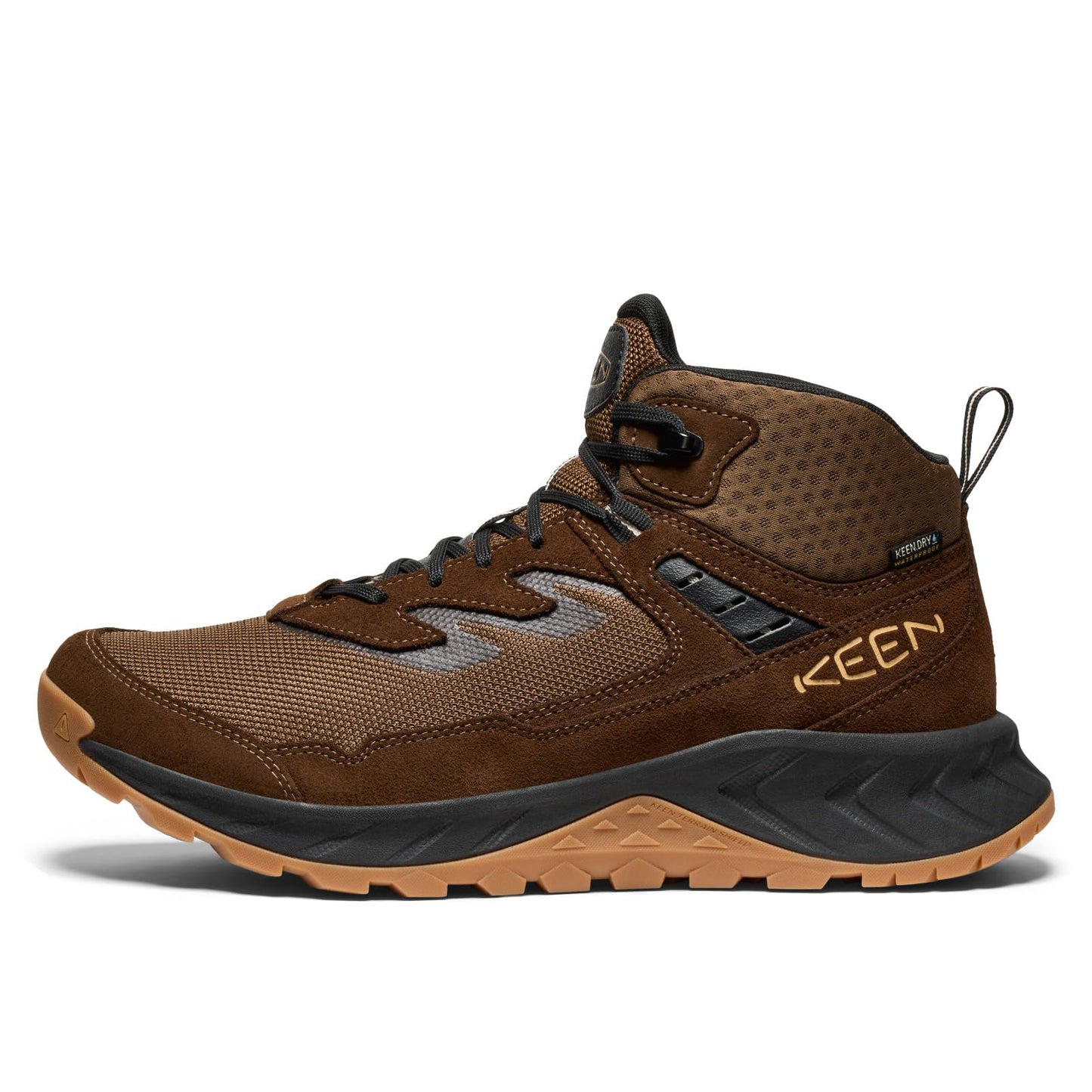 KEEN Men's Hightrail Mid WP Dark Earth/Oak Buff – DARK EARTH/OAK BUFF