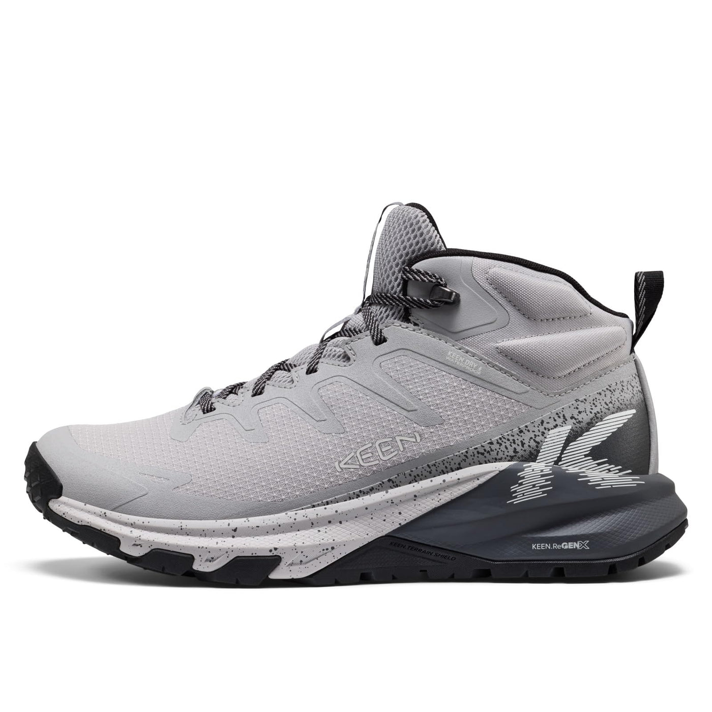 KEEN Men's Targhee Apex Mid WP Alloy/Black – ALLOY/BLACK